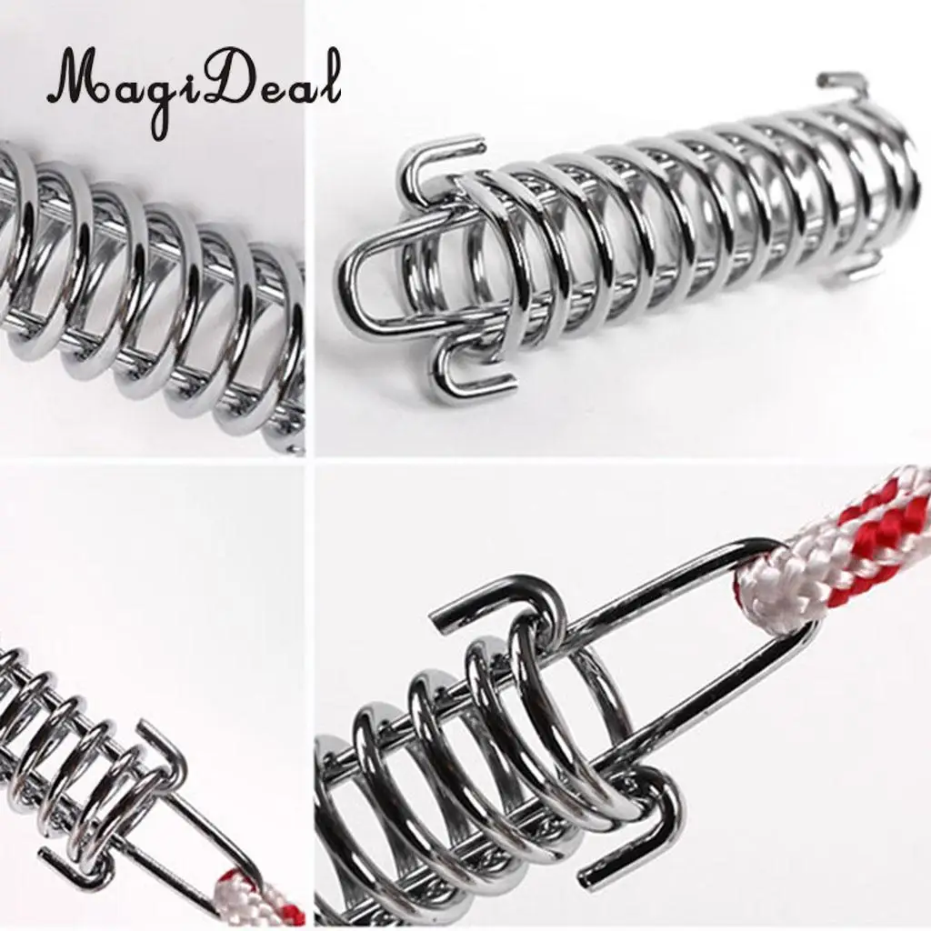 MagiDeal Hot Sale 10 Pieces Stainless Steel Camping Awning/Tent Spring Tensioner/ Tightener
