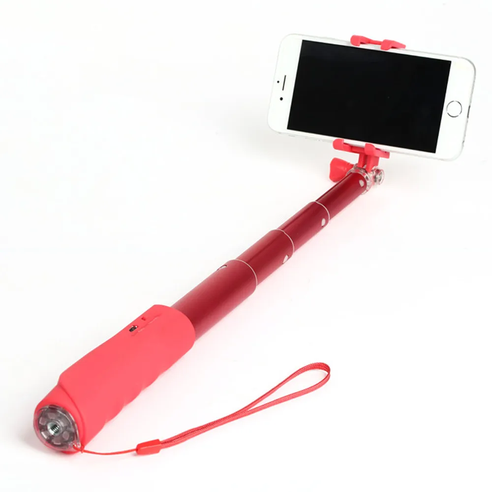 

Wireless Bluetooth Fold Stick Self-portrait Monopod With Zoom for SmartphoneWired Monopod palo Stick For Selfie Foldable