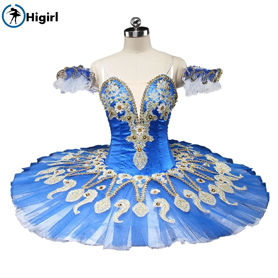 Free shipping! Custom skirt dress adult women Professional dance girls and woman blue romantic dress ballet tutu BT9134C