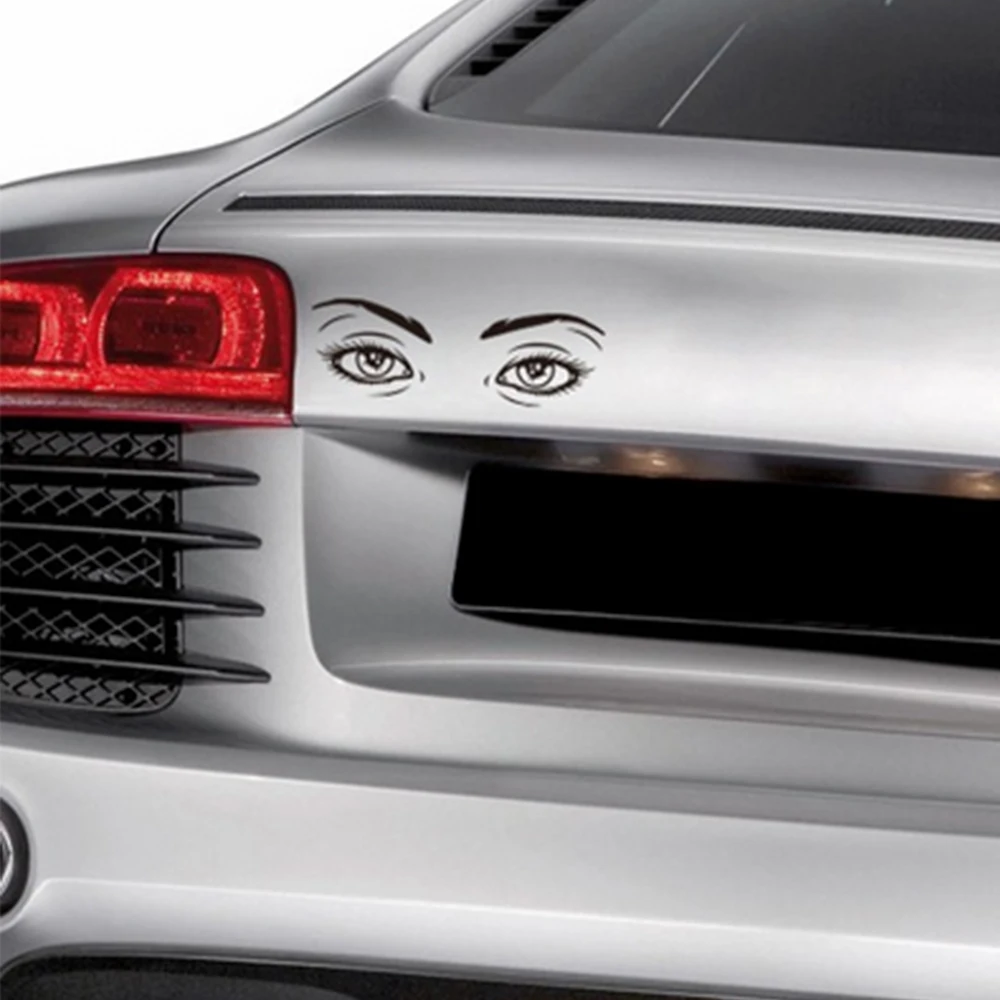 

Funny Window Decoration Human Eyes Sticker Hot Accessories Car Styling Self Adhesive Car Stickers Auto Vinyl Decals