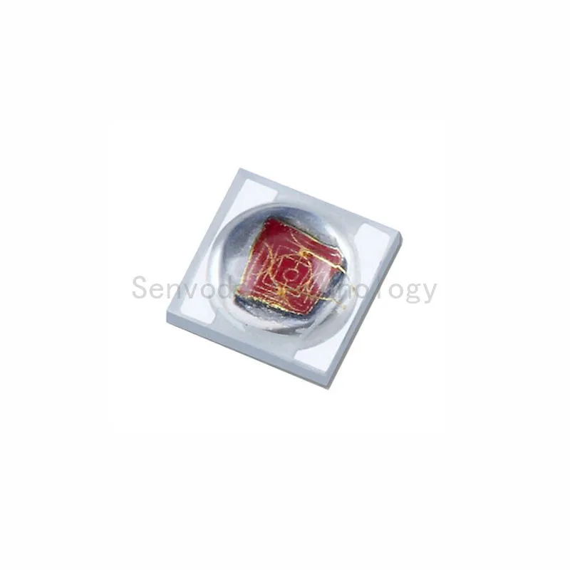 100X Alta qualidade 3535SMD LEVOU 660nm 3 W Red led de alta potência fonte de luz frete grátis