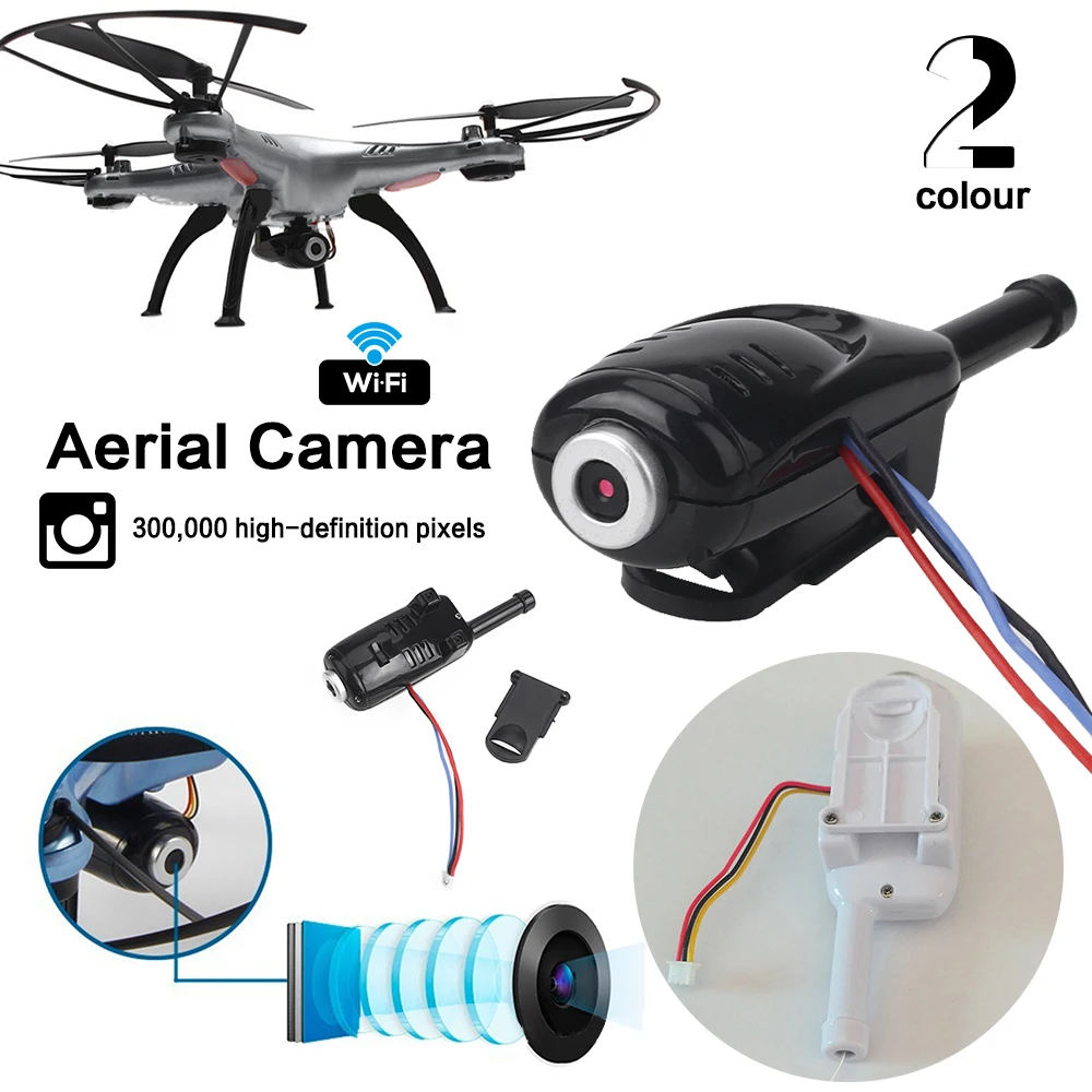 UAV Camera Drone Camera Telecontrol Camera White 480P Outdoor HD for SYMA X5C X5SW Drones High Performance Spare Parts Wireless
