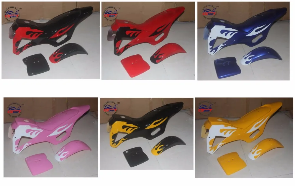 Plastic Fairing Kit Fender Plate Guard Cover for Mini Moto Dirt Pit