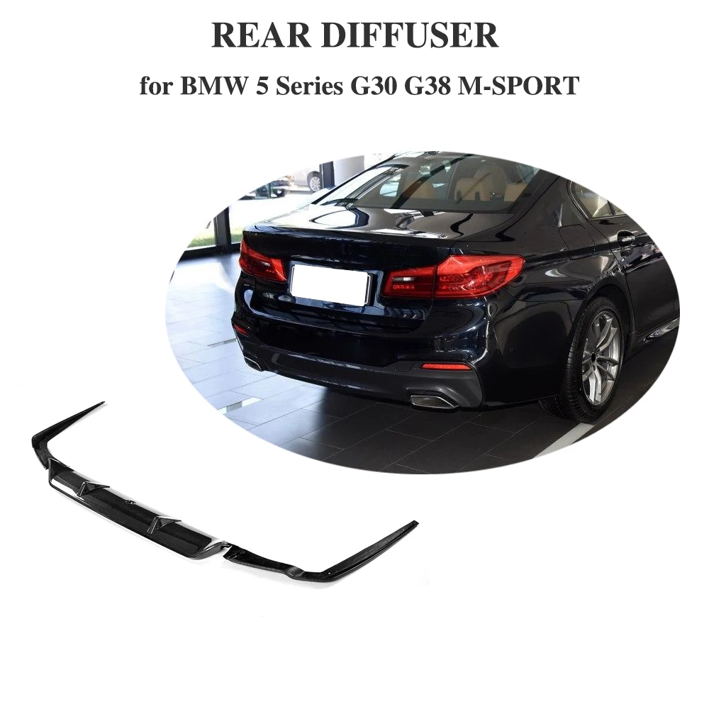 

5 Series Carbon Fiber Rear Bumper Lip Spoiler Diffuser for BMW G30 M Sport Sedan 4 Door 2017 2018 2019 540i Non Standard