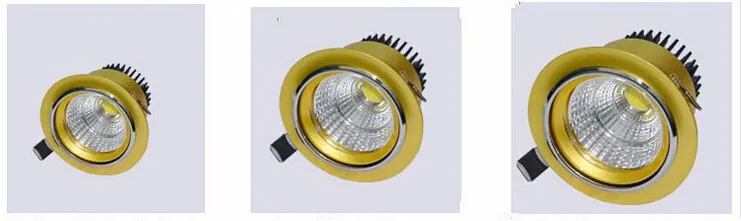 Led de Luz Frete Grátis Novidades Arrival Dimmable Downlight 10 w - 15 20 Branco Quente Frio Levou Spot Light Embutida Lâmpada Bulbo Ac110-240v 8 Luzes embutidas de LED