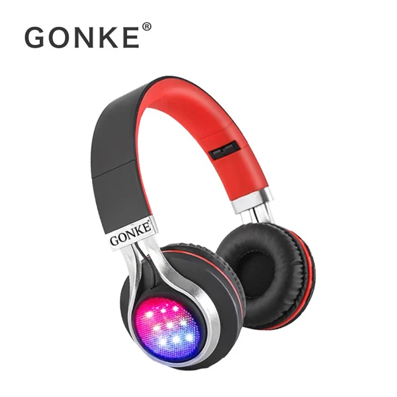 

GONKE Wireless Bluetooth Earphones Headset Stereo Headphones Earphones with Microphone /TF Card for Mobile Phone Music
