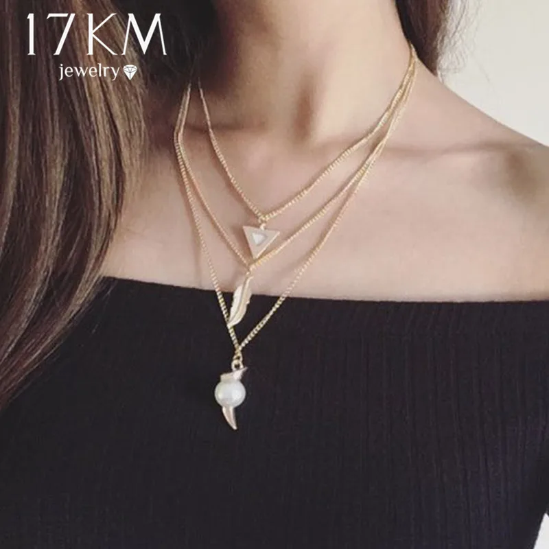 Bohemian Necklace 2019 For Women Girl Gold Color Sequins Chokers Necklaces Multi layer Collar Bijoux Fashion Jewelry Wholesale