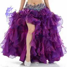 Горячая распродажа! Костюмы для танцев живота, сексуальная женская юбка для сцены, юбки для танцев живота