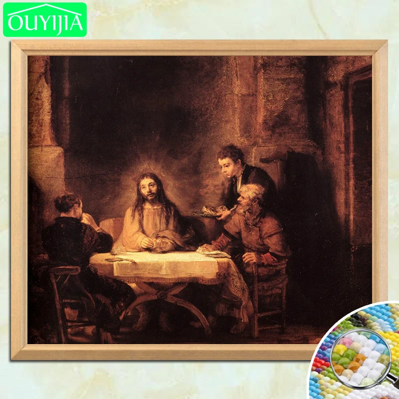 Картина для алмазной вышивки Supper at Emmaus|Алмазная мозаика| |
