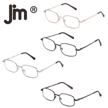 JM 4 пары пружинных петель очки для чтения из нержавеющей стали металлические считыватели для мужчин и женщин