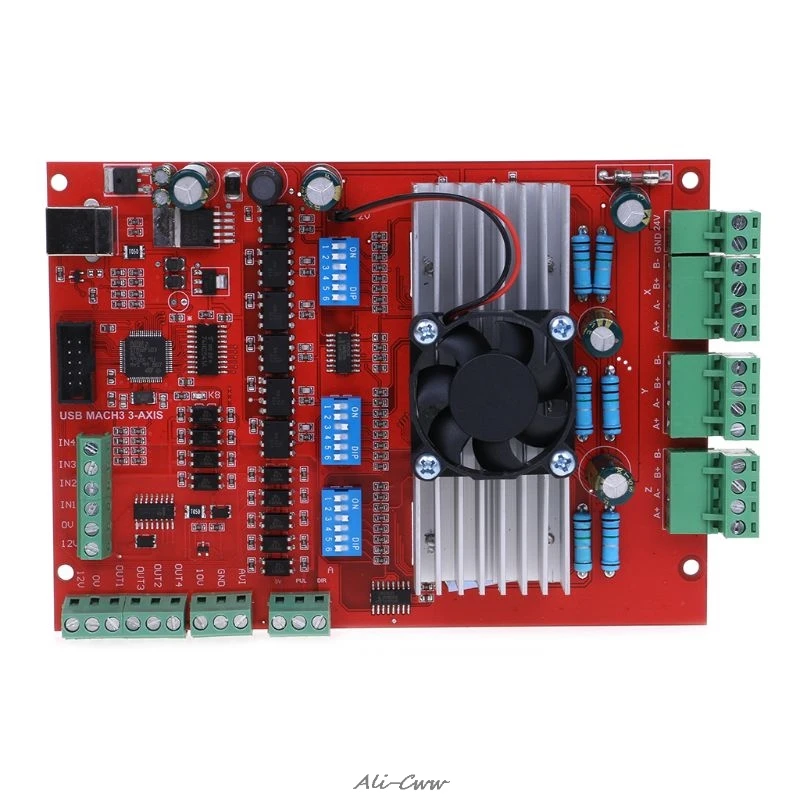 

MACH3 CNC USB 100Khz Breakout Board 3 Axis Interface Driver Motion Controller