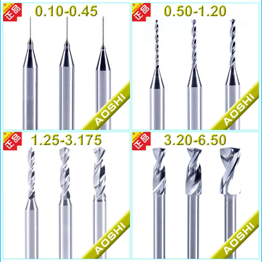 10 шт./компл. 5.05 мм ПЕЧАТНОЙ ПЛАТЫ концевых Фрез Endmill Печати Circuit Board Сверла карбид
