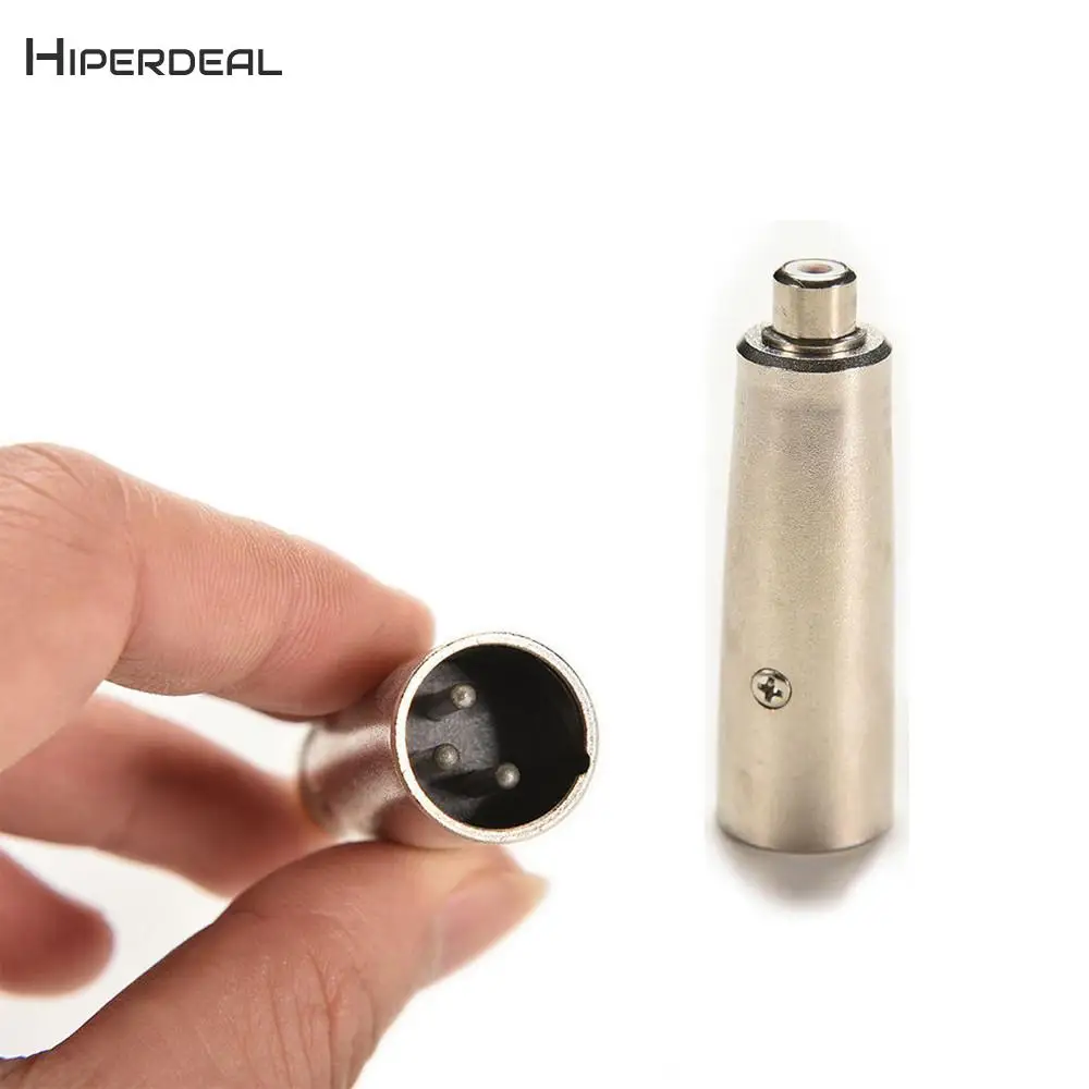 HIPERDEAL 3 Pin XLR штекер на гнездо RCA аудио разъем Mic кабель миксер адаптер ремонтные