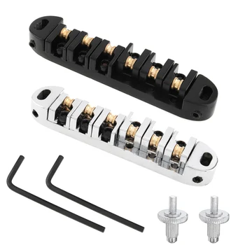 

High Quality Electric Guitar Roller Bridge Locking Tune-O-Matic Tailpiece Accessories for Electric Guitar Replacement