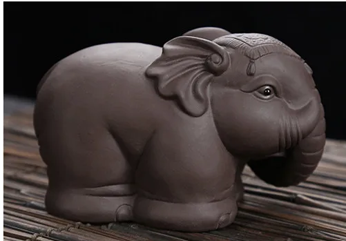JIA-GUI LUO Чай Pet Слон Фиолетовый Клей Home Decor Украшение из чайных листьев кунг-фу Чай Pet глины Чай Pet N017