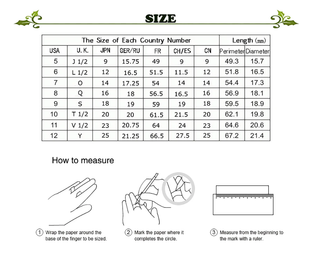 Ring size