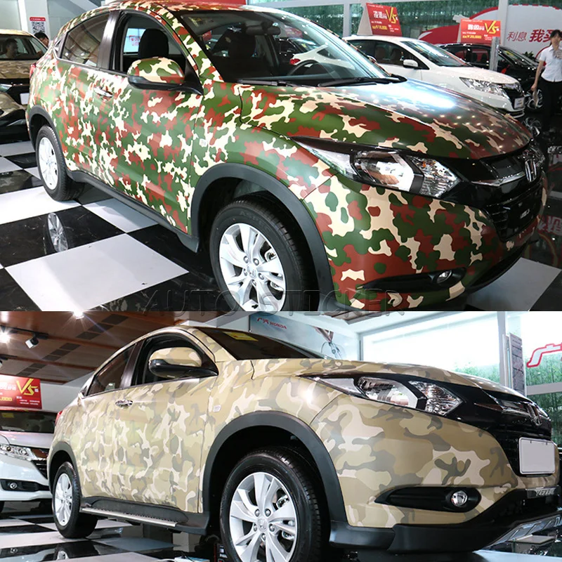 camo vinyl wrapping