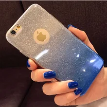 

Fashion Gradient Glitter Soft TPU Case For iPhone 6 6S 7 Plus Phone Case For Apple iPhone 6S 5 5S SE Back Cover Phone Shell Capa