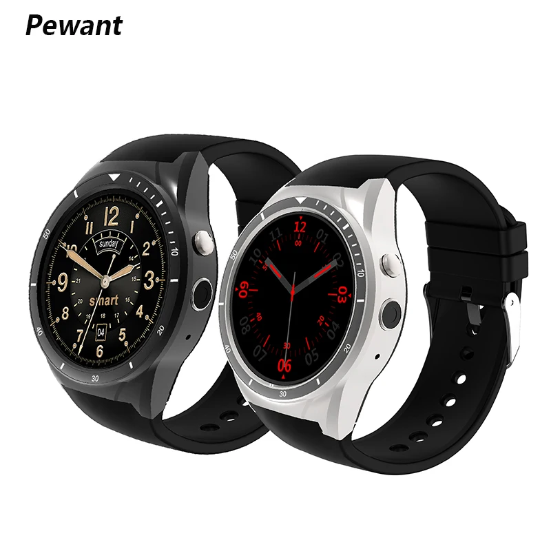 

2018 World Debut Pewant 3G WIFI Smart Watch Support NANO SIM Card With Android System Quad-core Fitness Smart-watch For iOS