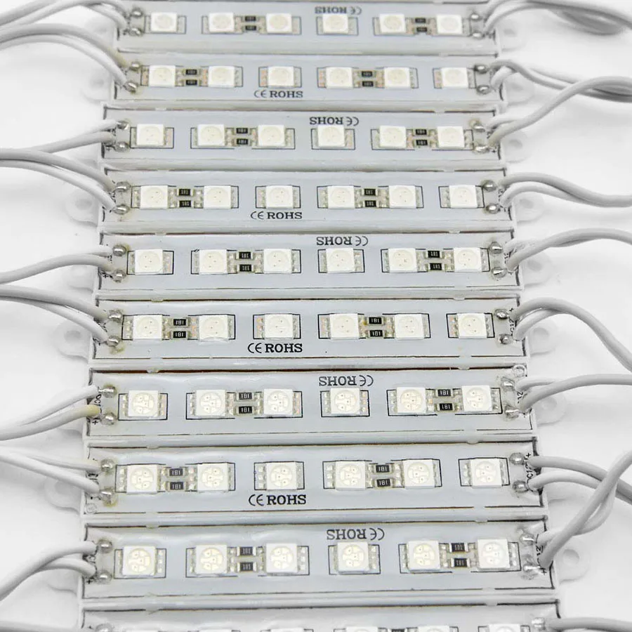 20 шт./лот SMD 5054 светодиодный модуль света 6 светодиодный DC12V Водонепроницаемый светодиодный рекламы Подсветка модуль лампы теплый