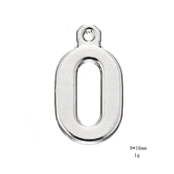 

Antique Silver Number 0 Pendant Arabic Numerals Figures Charms For Handmade Women Jewelry Necklace Making DIY Accessories 50PCS