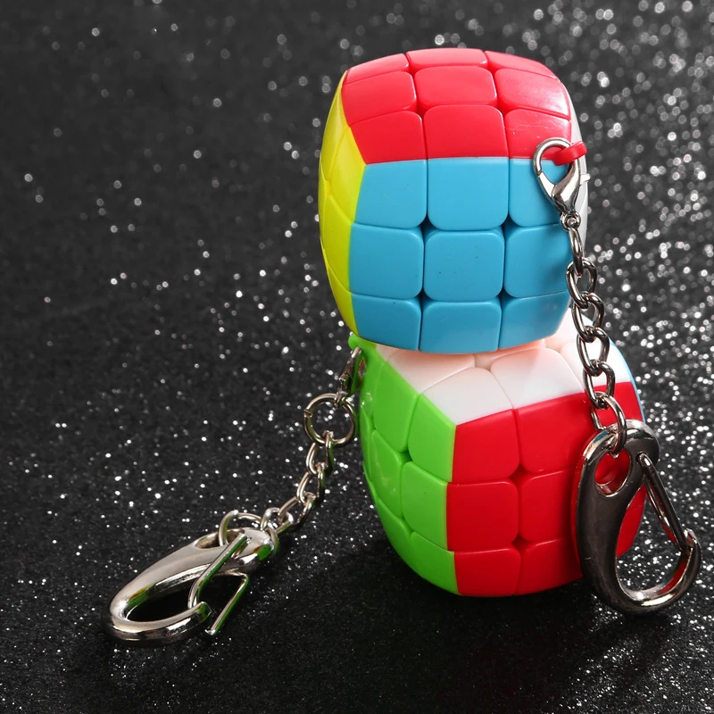 

Creative 3x3x3 Magic Cube Keychain Pendant Mini Speed Puzzle Cube Learning Education Toys For Children Car Key Ring Accessories