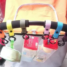 Детская коляска, крюк, коляска, поворотная дополнительная вешалка многофункциональные крючки, легко крепится, длинный ремень, красочный EC1157