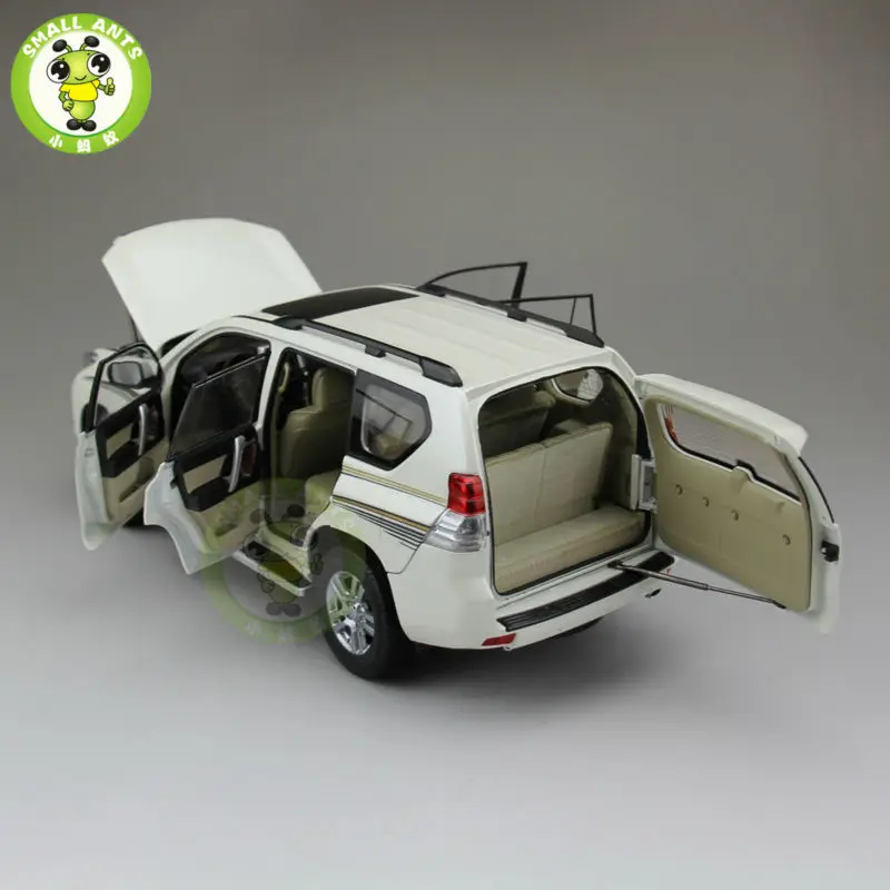 1:18 Масштаб Land Cruiser Prado литья под давлением модель автомобиля SUV игрушки для подарков коллекция хобби белый