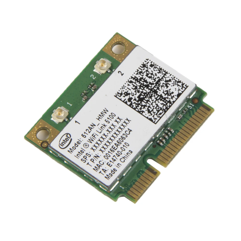 Двухдиапазонная беспроводная карта 300 Мбит/с для Intel Wifi 5100 512AN_HMW 802 11 a/g/n 300M Mini PCI e Wlan