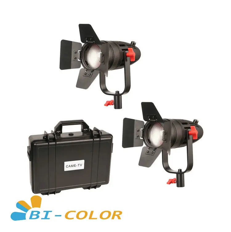 

2 Pcs CAME-TV Boltzen 30w Fresnel Fanless Focusable LED Bi-Color Kit