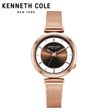 Kenneth Cole, Новое поступление, женские часы, кварцевые часы, сталь, золото, серебро, ремешок, браслет, роскошный бренд, часы KC50232004