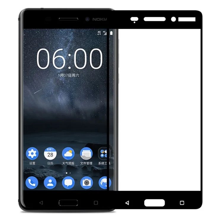 9H Premium Full Tempered Screen Glass For Nokia 8/ 6 / 5