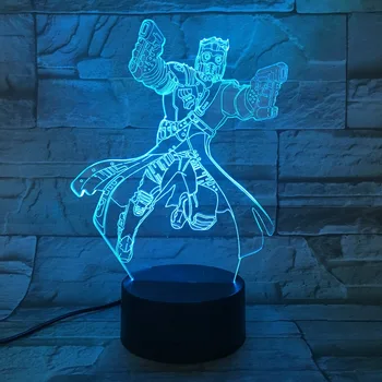 

Novelty Anime Figure 3D LED Light Desk Table Lamp Halloween Decoration Gift Kid Holiday USB 7 Colors Change Lava Lamp 3D782