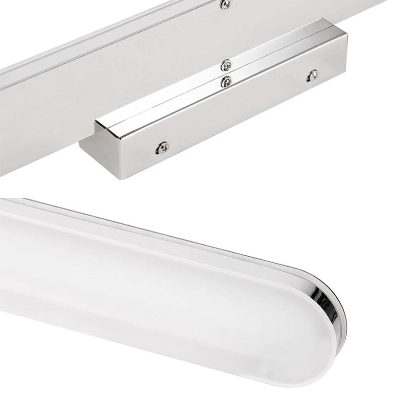 Светодиодный зеркальный светильник 40 см-100 см 220 в 110 В настенный светильник в помещении современный свет для ванной комнаты водонепроницаемый из нержавеющей стали ZJQ0011