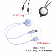 Akıllı PIR kızılötesi hareket sensör dedektörü USBi nterface 5.5 DC fiş Mini koridor dolap altı LED ışık anahtarı