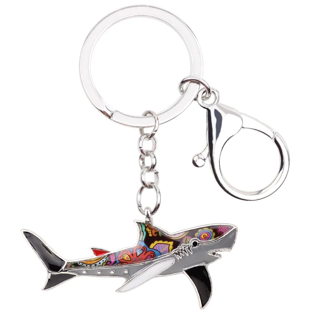 Брелок WEVENI Shark кольцо для ключей аксессуары сумки эмалированный сплав уникальное