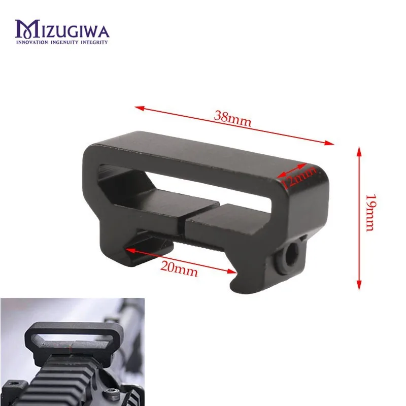Mizugiwa التكتيكية الصيد الرافعة مرفق ث 20 ملليمتر ويفر picatinny السكك جبل محول نطاق بندقية مسدس بندقية زينة Mizugiwa التكتيكية الصيد الرافعة مرفق ث 20 ملليمتر ويفر picatinny السكك جبل محول نطاق بندقية مسدس بندقية زينة
