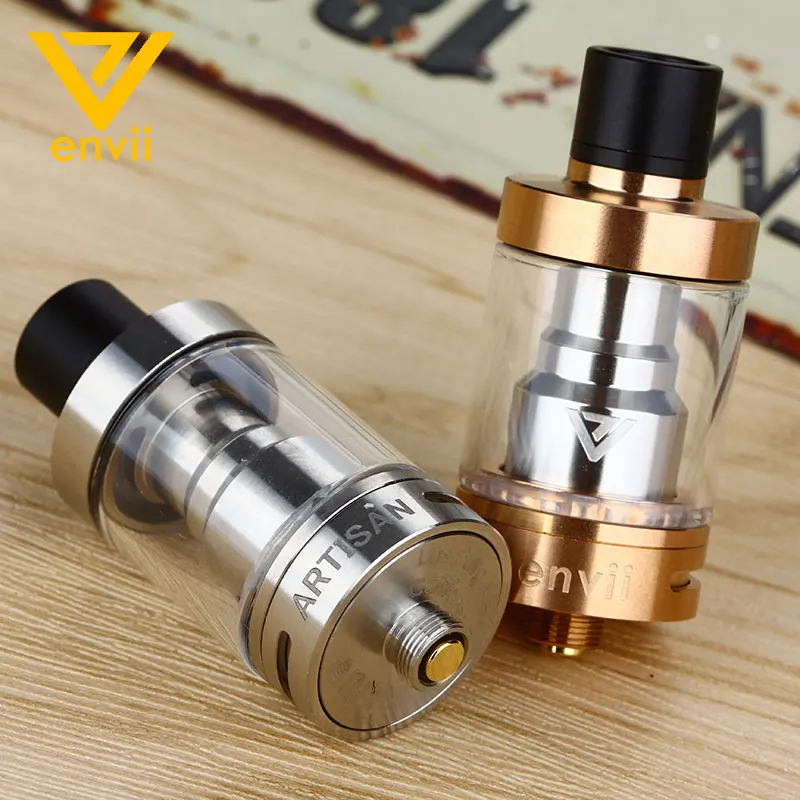 100% Оригинальные envii artisan RTA 3 мл танк распылителя 22 мм Диаметр одной катушки ввиду танк удивительный аромат E- сигареты распылитель