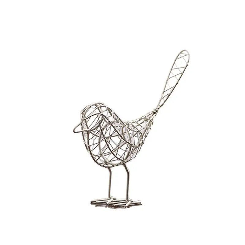 

2018 Bird Creature Animal Handiwork Craft Woven Iron Creative Decoration Ornament for Photograhy Equipment Office Living Room