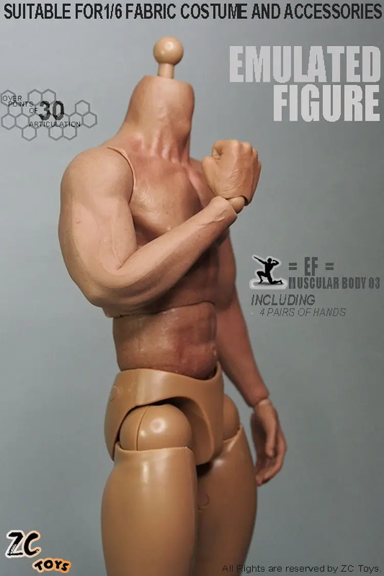 1/6 Масштаб 3,0 Обнаженная мышечная Мужская фигурка, похожая на HT Thor тело с бесшовными руками Коллекционная DIY