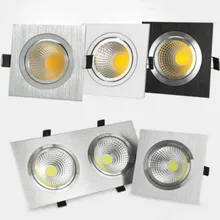 Factory Wholesale 1*10W/2*10W White shell Black shell Silver shell Square COB Led down light COB Recessed Led ceiling lamp Factory Wholesale 1*10W/2*10W White shell Black shell Silver shell Square COB Led down light COB Recessed Led ceiling lamp