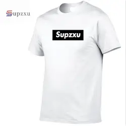 2018 модные белые Supzxu Футболка Письмо в стиле хип-хоп хлопок добычу мужские футболки savage Футболка Твердые в стиле хип-хоп Футболка мужские