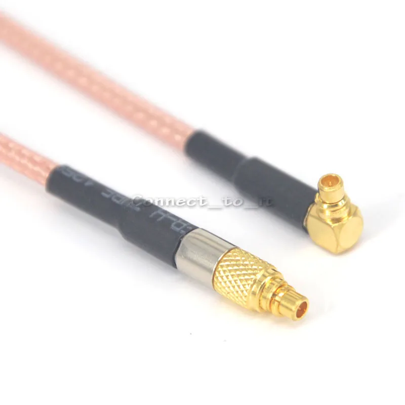 MMCX Adapter MMCX Male Straight to MMCX Male Rightangle Connector Cable ...