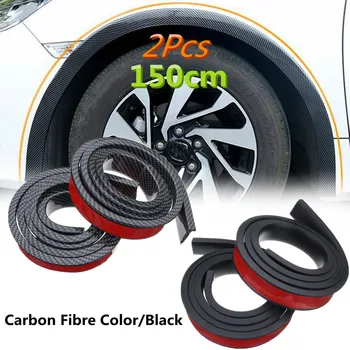 

2pcs 150cm Universal Car Mud flaps Splash Guard Fender Flare Extension Wheel Eyebrow Moulding Trim Protector Lip