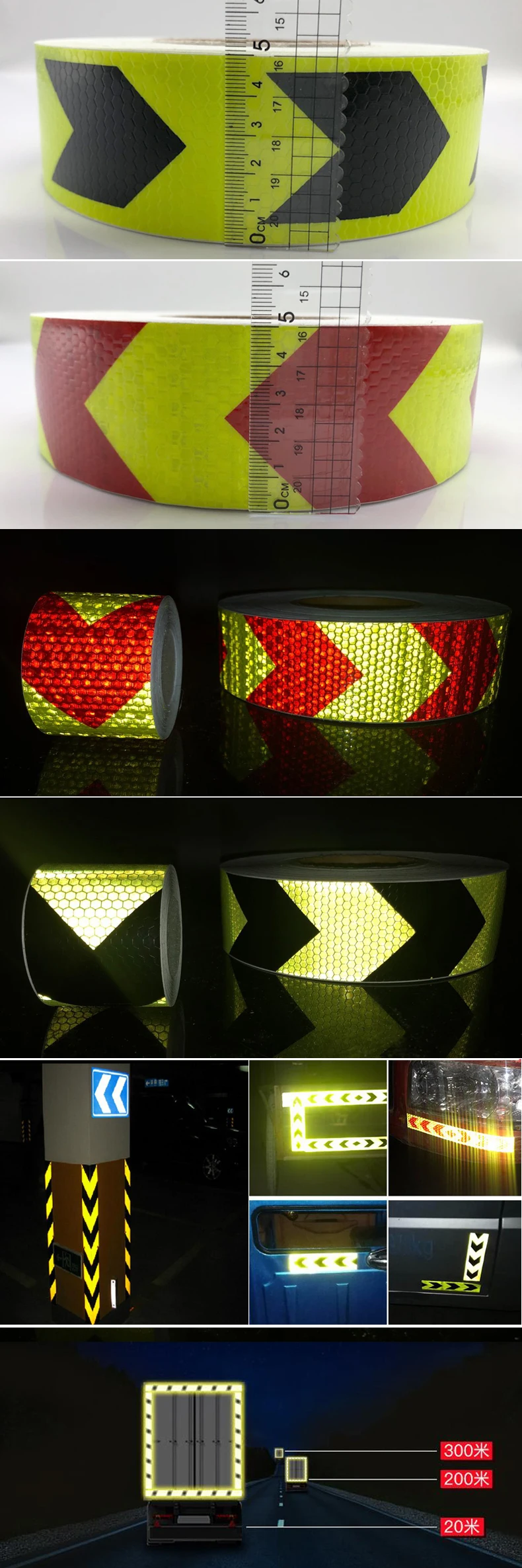 5cm x 50 Adesivos Refletivos da 3m