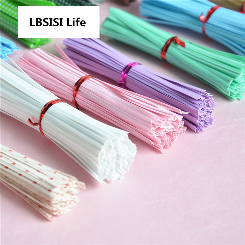 

LBSISI Life 100pcs 10cm Cute Packing Sealing Wire Bakery Packing Sealing Bread Cake Decoration/Wire Twist Tie