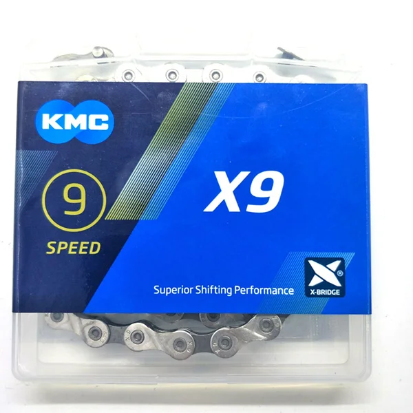Kmc инструмент для демонтажа цепи велосипеда(X11.93 X11 X10 X9 Z9 X8 Z8 цепи 116 118L ссылки цикл переключатель цепи, 8, 9, 10, 11, скорость MTB цепь для дорожного велосипеда - Цвет: X9