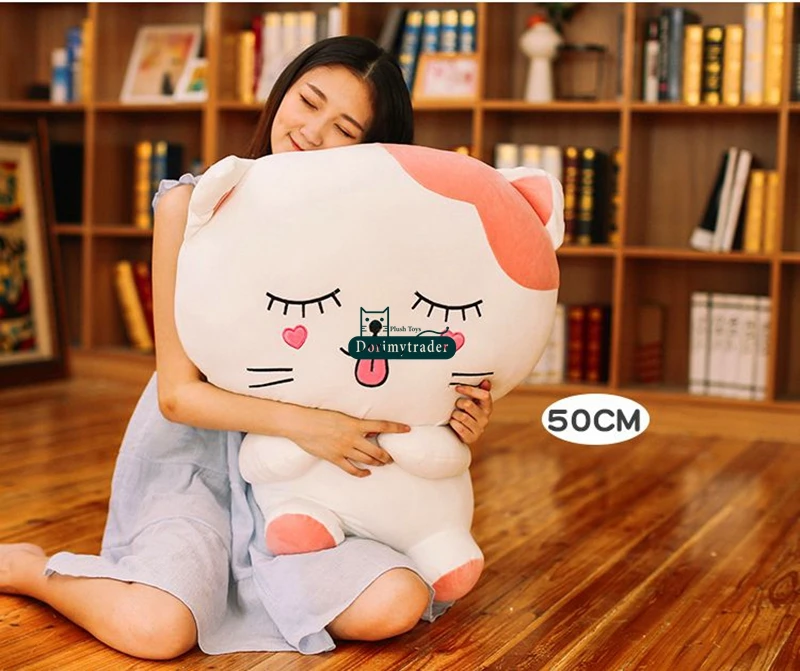 Dorimytrader 100cm Large Pop Lovely Cartoon Cat Plush Toy 39inches Stuffed Anime Cats Doll Animal Pillow Baby Gift DY61609  (7)