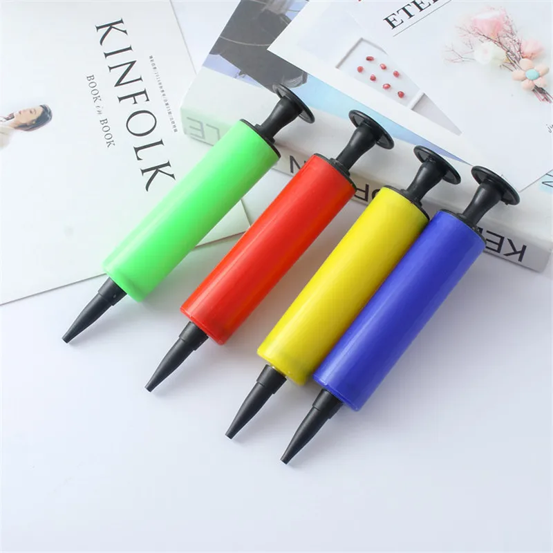 

1 PCS Balloon pump Mini Plastic Hand Held Ball Party Balloon Inflator Air Pump Portable Useful Balloon Decoration Tools