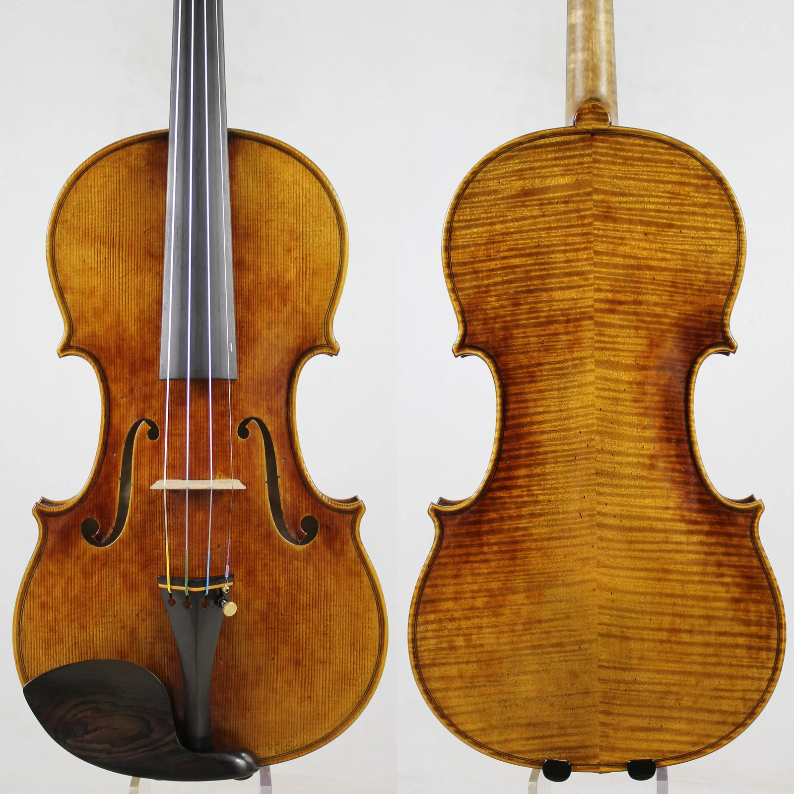 

Master Violin ! Identity Copy!Guarneri del Gesu"The Cannon"1743! Strong and Deep tone!Free Shipping!Aubert Bridge! NO:3